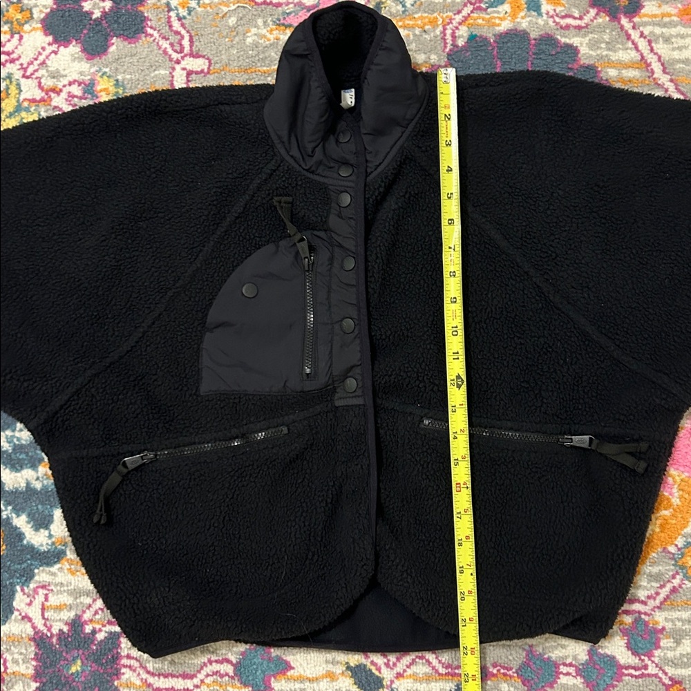 Free People X Free People Movement Hit The Slopes Black Fleece Jacket Size Small - Picture 13 of 14
